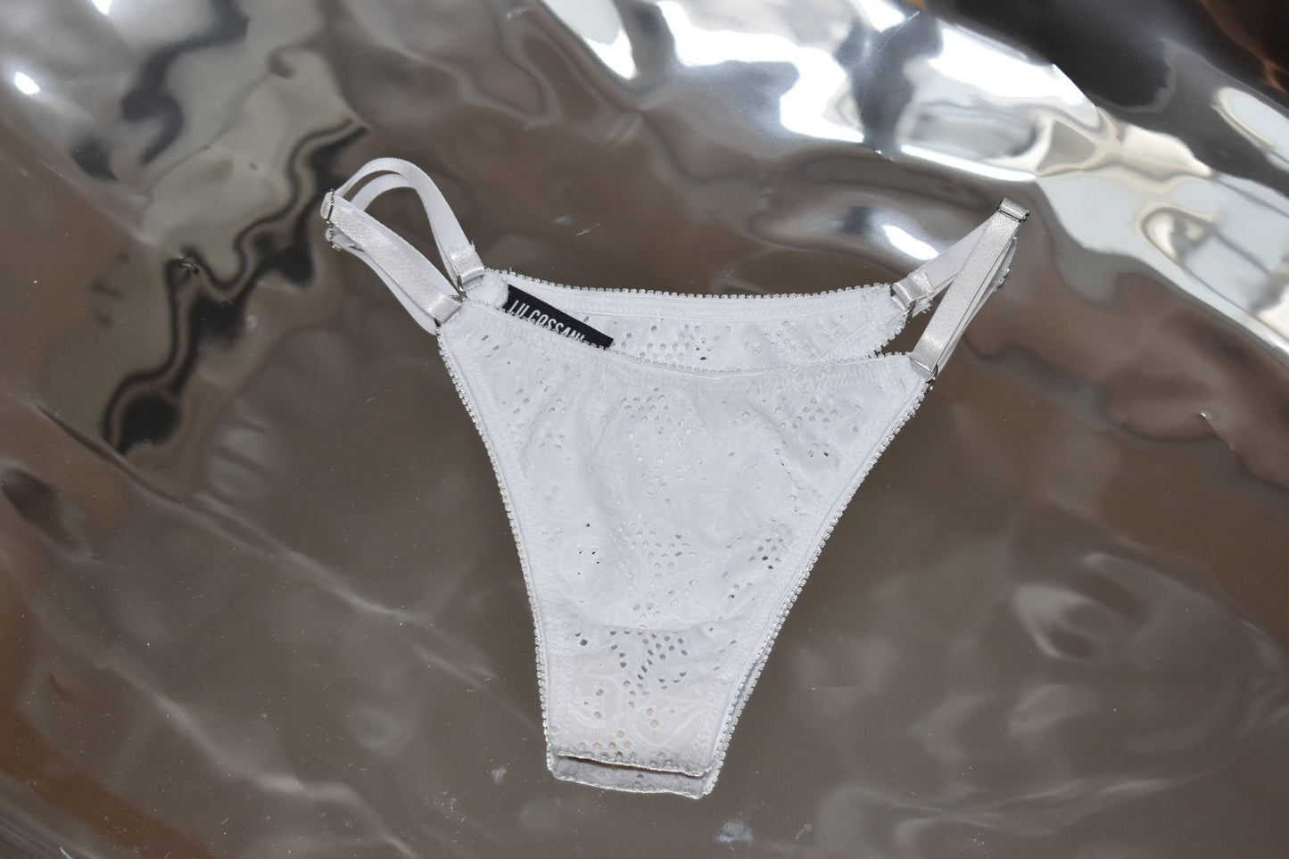 tanga colaless uma broderie elastizado