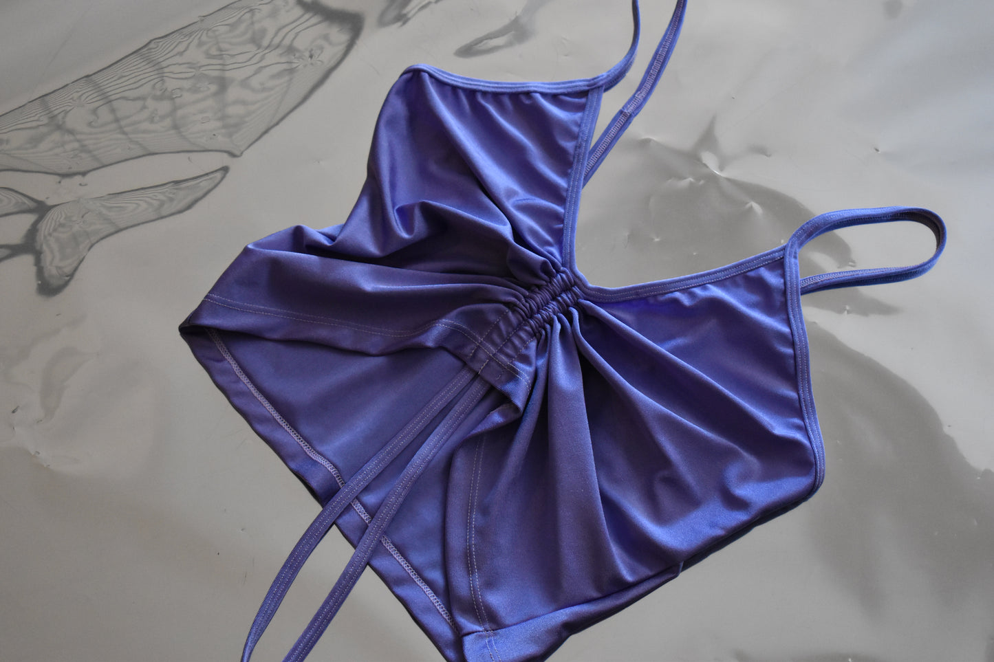 Top Frunce Lavanda