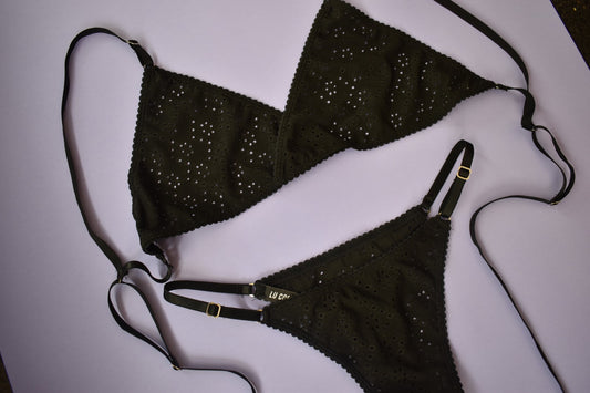 set Broderie/negro