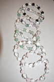 Pulsera malva +piedras naturales