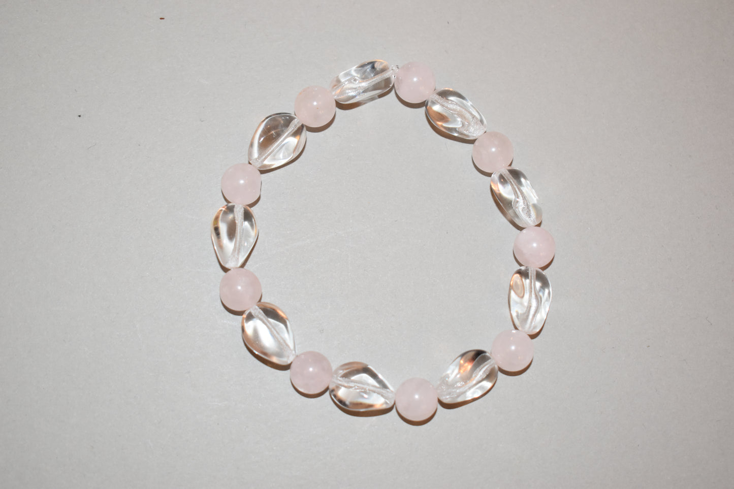 Pulsera malva +piedras naturales