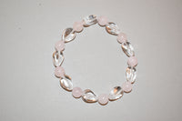 Pulsera malva +piedras naturales