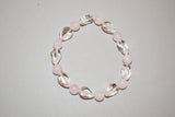 Pulsera malva +piedras naturales