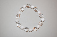 Pulsera malva +piedras naturales