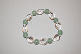 Pulsera malva +piedras naturales