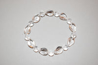 Pulsera malva +piedras naturales