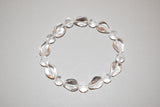 Pulsera malva +piedras naturales