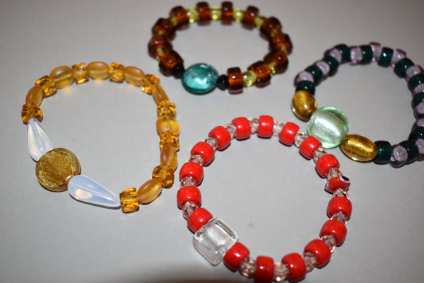 Pulsera cristal checo + vidrio