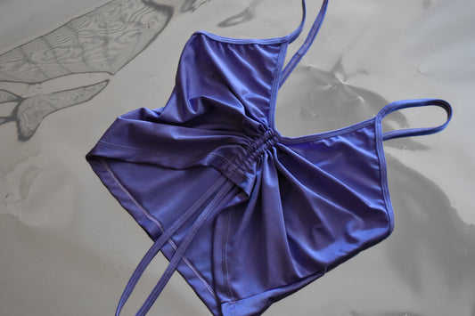 Top Frunce Lavanda