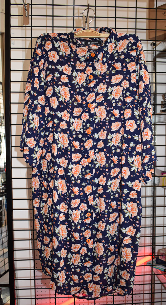 camisa flores LARGA, nuevo ingreso!