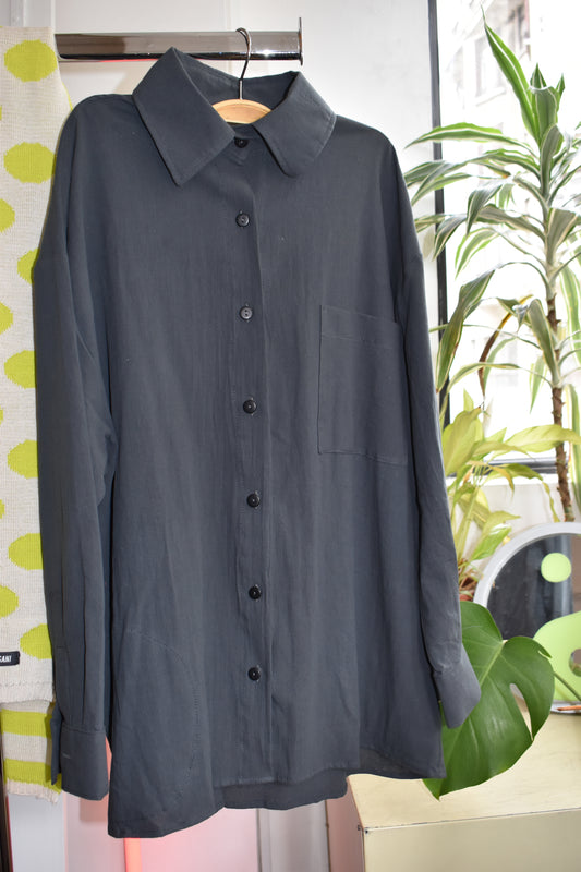 Camisa werk - oversize gris grafito