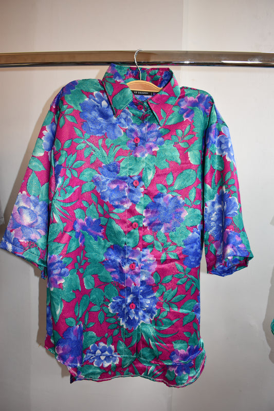 camisa fantasy flores