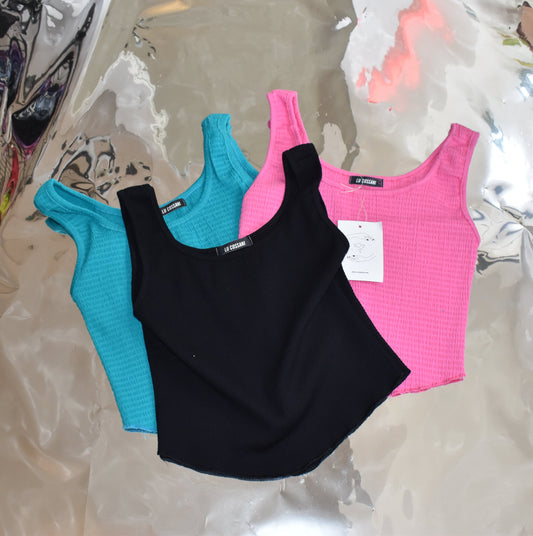 top corset colore/ turquesa/ rosa chicle/ negro