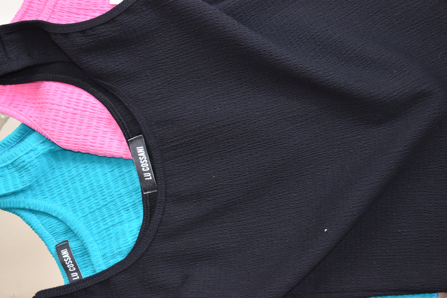 top corset colore/ turquesa/ rosa chicle/ negro