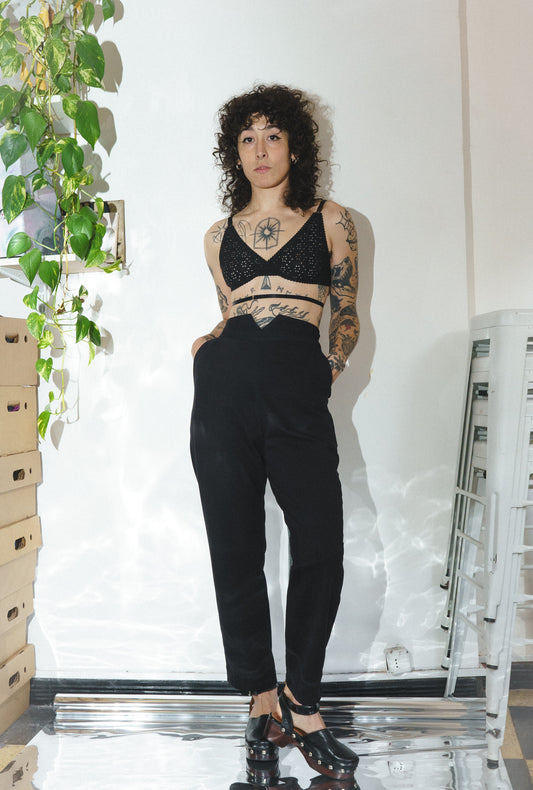 Panta Vint-a cotton o gabardina