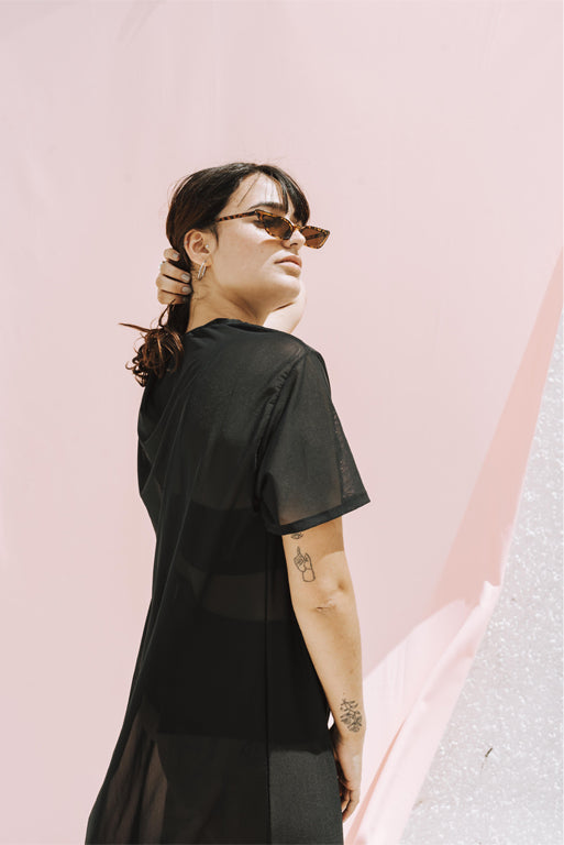 VESTIDO ASIA TUL OVERSIZE